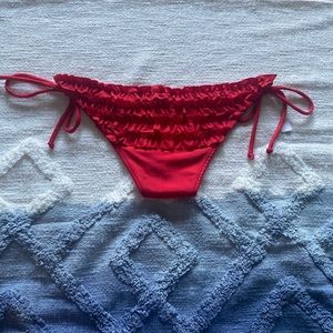Red Ruffle Bikini Bottom from Dash (Kardashian’s Store)